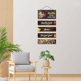 Designer Wall Hanging Ornaments Decoration Item Wooden Decor for Home | Gifts | Decorative Items for Living Room | Modern Artworks | Kitchen Quote Wall Hanger (WH_6702N) - Decor Mantra